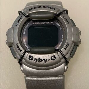 Casio Shock-Resist Digital Watch in Gray Baby-G 1990